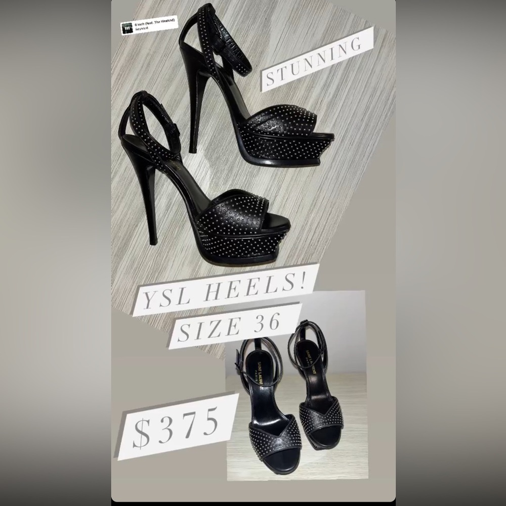 Ysl studded heels